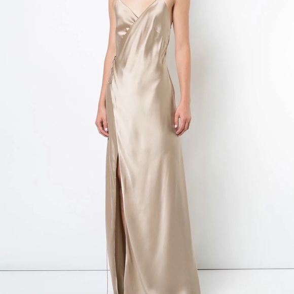 100% Silk Wrap Dress - Picture 5 of 16